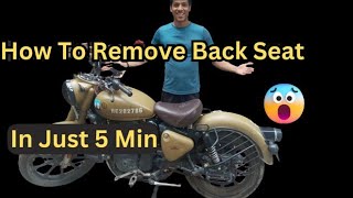 How To Remove Back Seat  In Just 5 Minutes  पिछली सीट कैसे हटाएं  सिर्फ 5 मिनट में [upl. by Sixla]