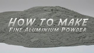 How to make fine Aluminium Powder [upl. by Valerle591]