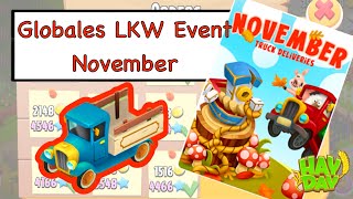 Hay Day  November Truck Deliveries  Globales LKW Event  60 LKW [upl. by Ludmilla]