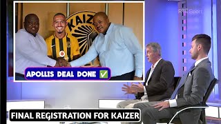 Oswin Apollis has 100 joined Kaizer Chiefs but it has yet to be officially announced Analysts revea [upl. by Laicram86]