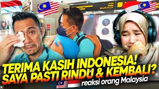 SEDIH TERHARU😢😢 TANGISAN PERPISAHAN YOUTUBER MALAYSIA ATAS KEBAIKAN WARGA INDONESIA  🇲🇾REACT [upl. by Radburn786]