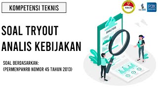 Soal PPPK Analis Kebijakan Kompetensi Teknis [upl. by Sotos]