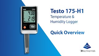 Testo 175H1 Temperature amp Humidity Logger  Quick Overview [upl. by Pedrick]