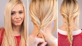 Easy Fishtail Braid Tutorial  Become Gorgeous [upl. by Clotilde]