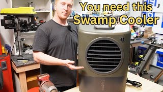 Reviewing a Portable Swamp Cooler table saw upgrades [upl. by Ymarej]