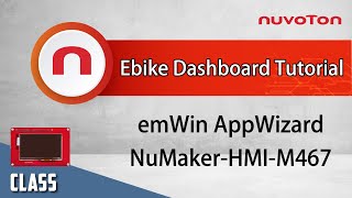 Quickly Buildup an Ebike Dashboard GUI on Nuvoton HMI Platform by SEGGER emWin AppWizard [upl. by Zehc]