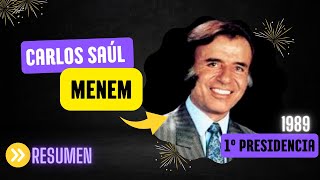 Menem  Presidencia RESUMEN [upl. by Lud]