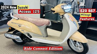 🔥2024 New Suzuki Access 125 E20 BS7 Full Details Review  New Update  Price Mileage Features [upl. by Sahcnip325]