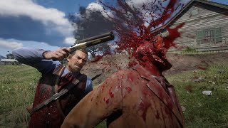 Red Dead 2  Brutal Kills Compilation  Bloody Shotgun Gameplay  Funny Ragdoll Physics  Violent [upl. by Delia]