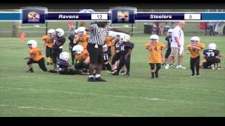 Ravens vs Steelers Little League FootballHD OCEAN SPRINGS [upl. by Orly521]