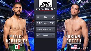 YAIR RODRIGUEZ VS BRIAN ORTEGA 2 FULL FIGHT UFC FIGHT NIGHT 237 [upl. by Collar76]