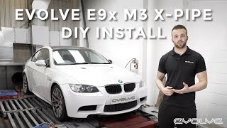 How to install E90 E92 M3 X Pipe Install DIY Evolve Automotive [upl. by Suiravaj]