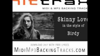 BIRDY  Skinny Love backing track minus vocals [upl. by Herring]