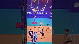 Wait for the last one 😂😂 super spike 🔥 volleyball spiking 😂 shorts volleyball volley spike [upl. by Adnawaj]