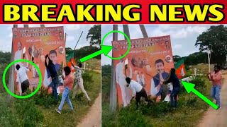 BJP Telangana  TRS workers on BJP poster  Telangana election  amit shah  pm modi [upl. by Yrro]