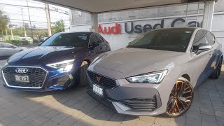 CUPRA Leon 300 HP Vs AUDI A3 S line mismo precio diferente segmento ¿TU por cual te vas [upl. by Esidarap]