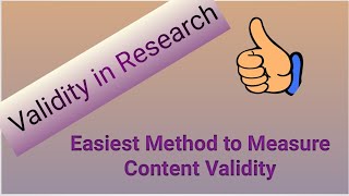 validity in psychological testing  definition and types  content validity [upl. by Ilujna]