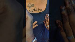 Akka name tattoo youtubeshorts tattoocoimbatore6369675749 [upl. by Amara]