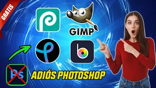 Las 4 mejores ALTERNATIVAS A PHOTOSHOP GRATIS 2024 🚀 [upl. by Ambrosine]