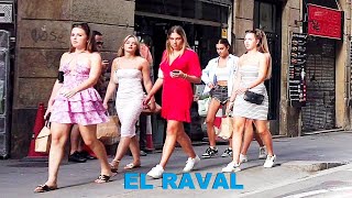 Barcelona Spain  El Raval Walking tour  September 2023 4k [upl. by Worthington]