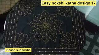 Bangladeshi easy nokshi katha design 17 [upl. by Eenot493]