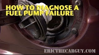 How To Diagnose A Fuel Pump Failure  EricTheCarGuy [upl. by Lerim]