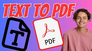 How to Convert Text to PDF [upl. by Tanberg]