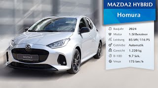 2024 Mazda2 15 Homura 116 PS  Stormy Silver 49S  360° Ansicht  Innenraum 4K [upl. by Mariken]