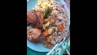 Coconut sauce Home style brown Stew chicken recipe Jamaican cooking with lumberjack [upl. by Neelrac]