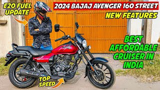 2024 Bajaj Avenger 160 Street Review  Top Speed  Most Affordable Cruiser in India 🔥 [upl. by Hett]