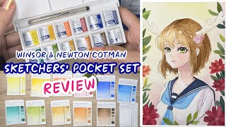 รีวิวสีน้ำ Winsor amp Newton Cotman Sketchers Pocket Set l Yorudachan [upl. by Murvyn41]