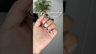 ACRYLIC OVERLAY ON MY NATURAL NAILS  I finished this set at 2AM acrylicnails dayinthelife [upl. by Ahsaelat]