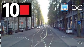 🚊 GVB Amsterdam Tramlijn 10 Cabinerit Azartplein  Westergasfabriek Drivers view POV [upl. by Eboj]