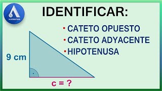 IDENTIFICAR Cateto Opuesto y Cateto Adyacente [upl. by Nohtahoj]