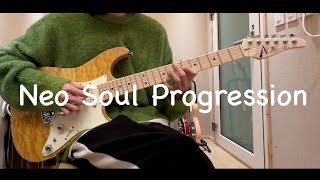 Neo Soul Progression  Roy Ziv Guitar cover [upl. by Donalt]