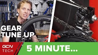 5 Minute Simple Bike Gear TuneUp  Indexing Cable Tension amp Limit Screws [upl. by Stalder]