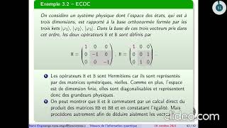 PHY321  Chap 2  Mesure Quantique  Partie 3  ECOC [upl. by Ayikat184]