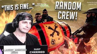 TROLLING THE ENEMY WITH A RANDOM CREW IN SEA OF THIEVES  BoxyFresh [upl. by Amado]