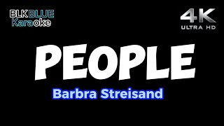 People  Barbra Streisand karaoke version [upl. by Annadiane]