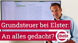 Tutorial zur GrundsteuerErklärung bei Elster Haben Sie an alles gedacht [upl. by Nomor]