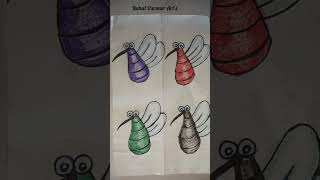 Mosquito 🦟 DIY Craft shorts ytshorts art craft diy moaquito trending viral rahulparmararts [upl. by Acimahs]