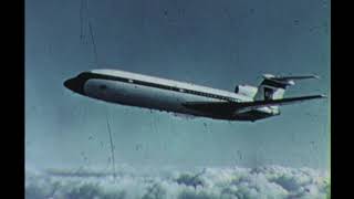 BEA Hawker Siddeley Trident in flight 1966 [upl. by Rubia660]