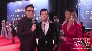 Laine Hardy  At The CMA’s [upl. by Atineb52]