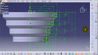 Catia Tutorial  Shaft and Groove  Part design [upl. by Lempres]