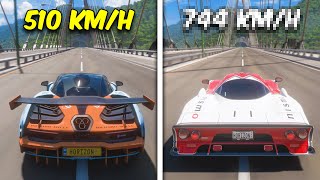 Top 5 Fastest Race Cars in Forza Horizon 5 [upl. by Nwahsek]