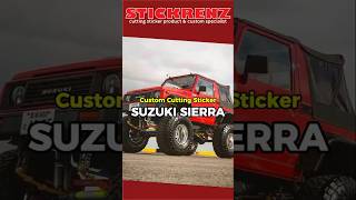 Custom Cutting Sticker Suzuki Sierra 01 suzuki jimny sierra suzukijimny fyp automobile [upl. by Anwahsiek383]