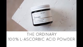 The Ordinary 100 LAscorbic Acid Powder Review and How To Use It [upl. by Jannery]