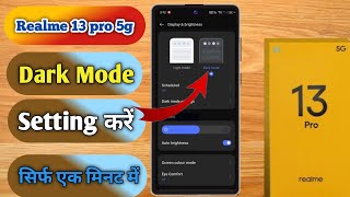 realme 13 pro 5g dark mode setting realme 13 pro 5g me dark mode on kaise kare [upl. by Assiralk]