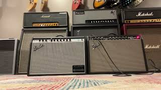 Fender Deluxe Reverb 64 Handwired  Stock Speaker vs WGS EV12 [upl. by Ydnil]