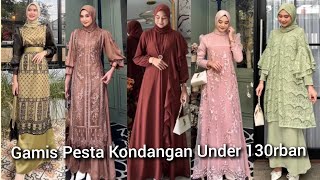 Model Gamis Brokat Terbaru Mewah Murah Harga Under 130rban [upl. by Annaoi576]